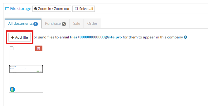 How to add a document to file storage and who can do it? - Site.pro
