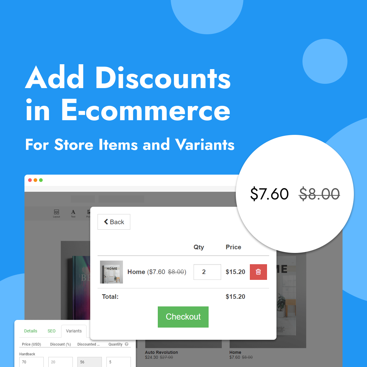 Adicionar desconto em e-commerce