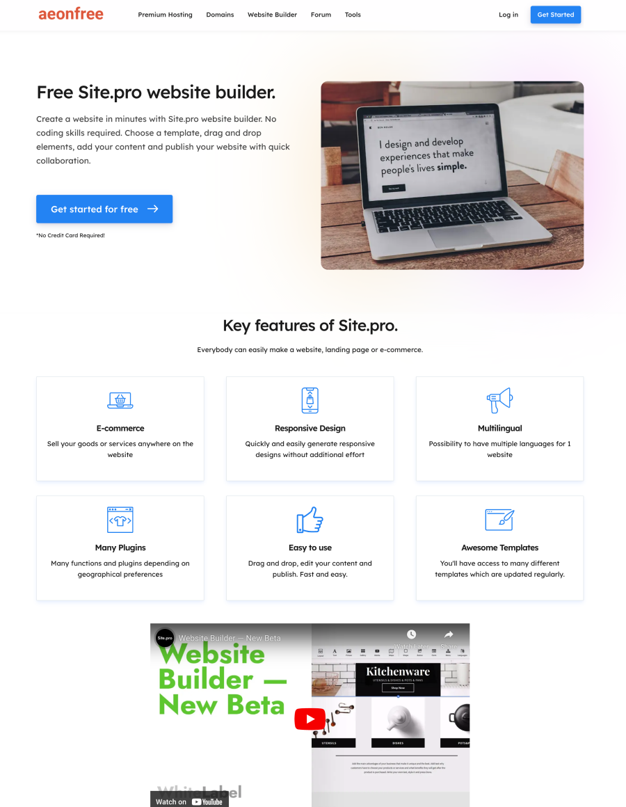 Revenue Share — Free Website Builder - Site.pro