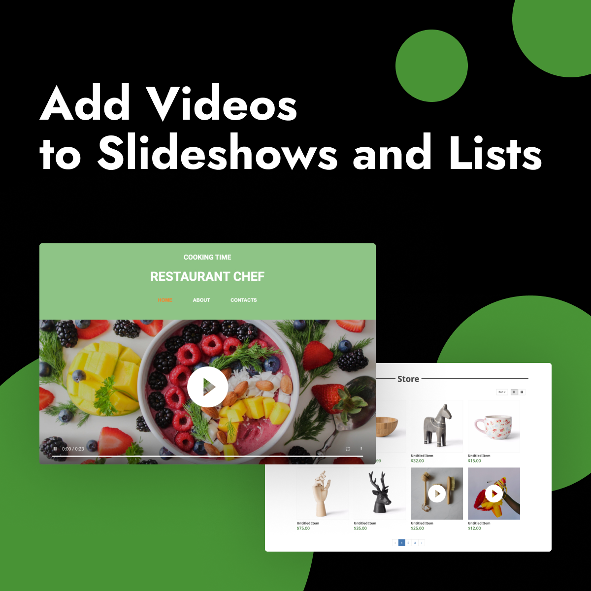 Adding videos to slideshow gallery Adding videos to slideshow gallery
