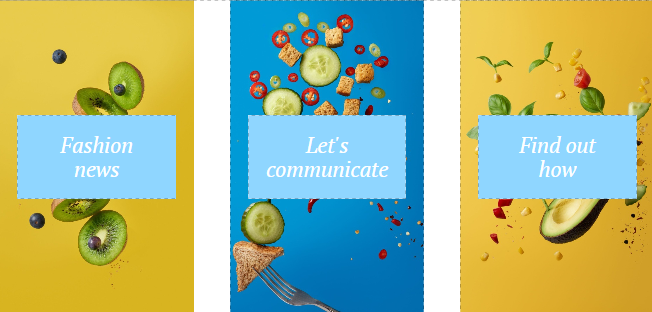 Website blocks layout preview example Website blocks layout preview example