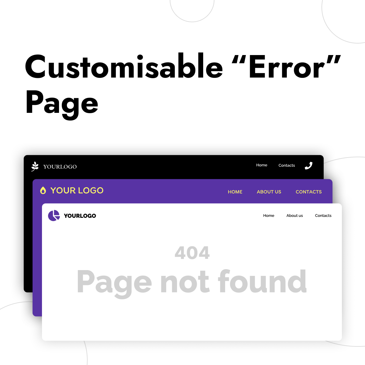 Custom 404 error page example for website Custom 404 error page example for website